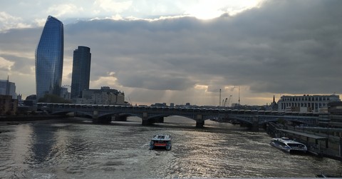 London Millinium Bridge River Thames