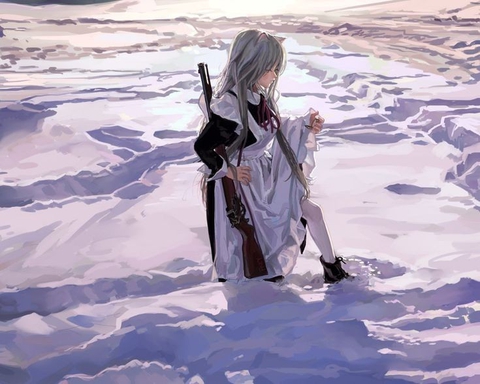 girl in snow