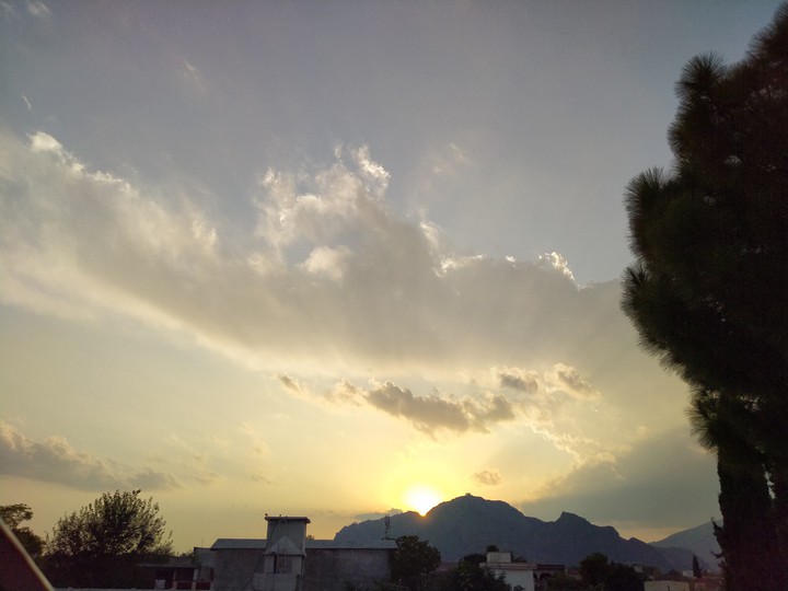 Sunset and clouds