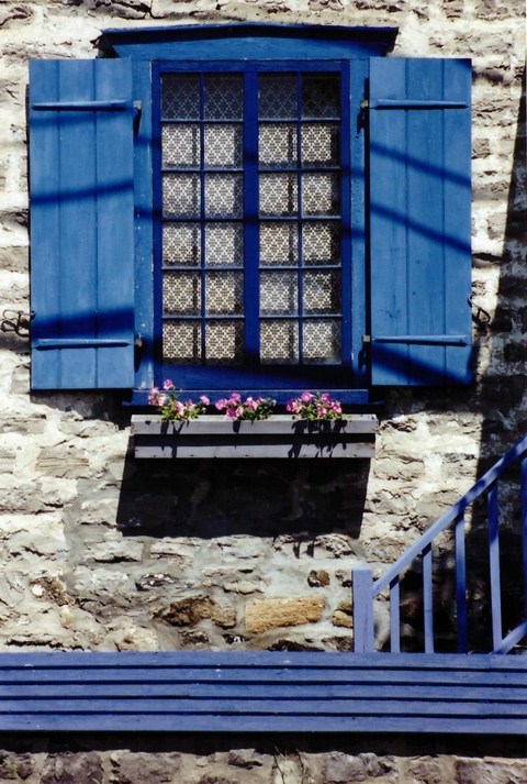 La fenêtre bleue