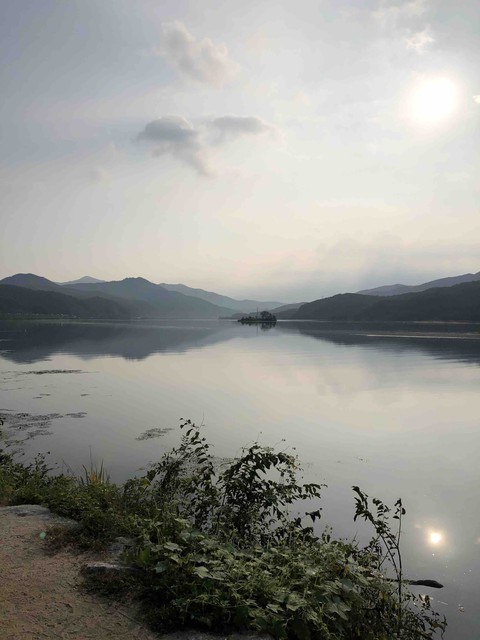 The confluence of the Namhan and Bughan Rivers