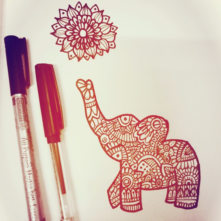 Mandala Baby elephant
