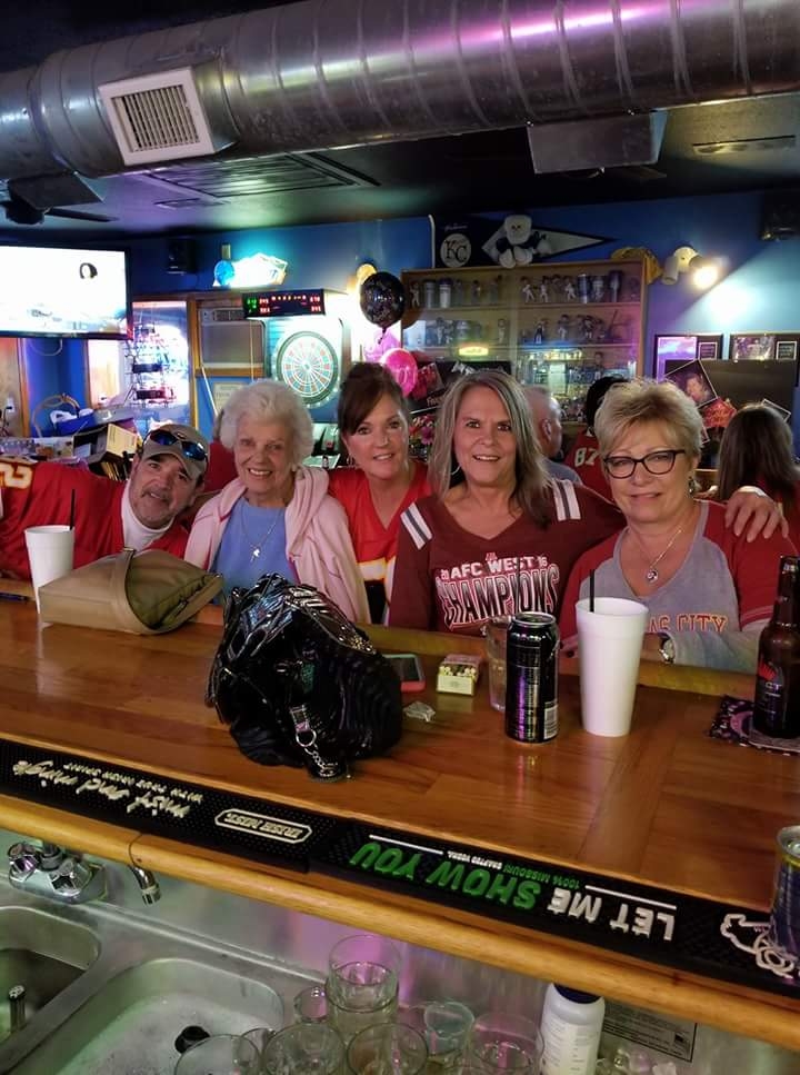 Watching the Chiefs at the Sand Bar!