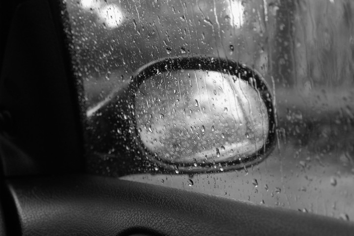 rainy days in car
