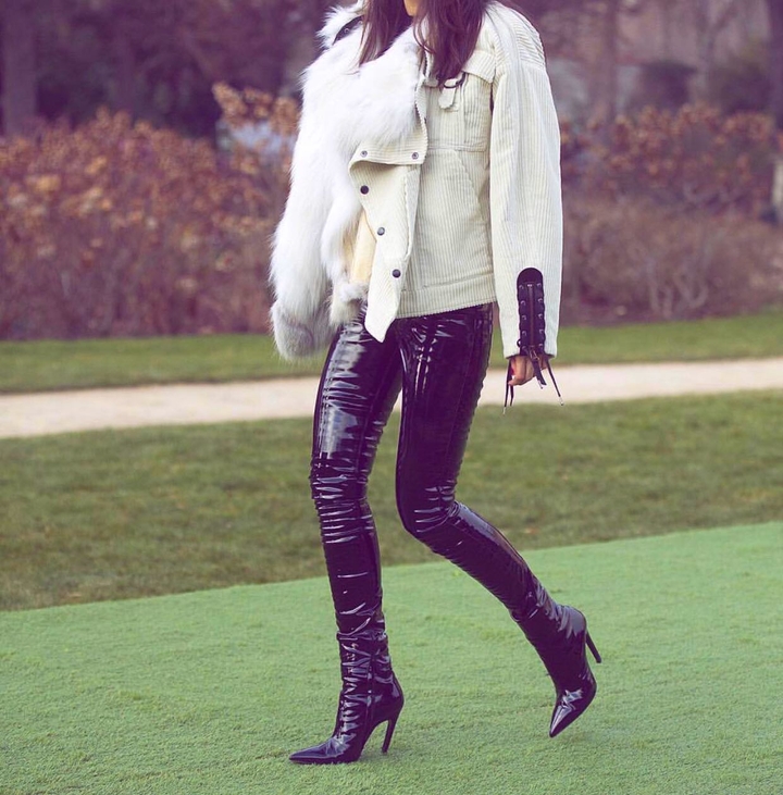 leather skinny