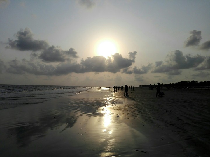 Sunset on beach