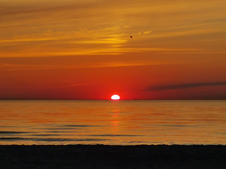 sun goes down