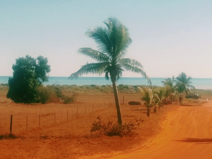 The red desert meets the beach