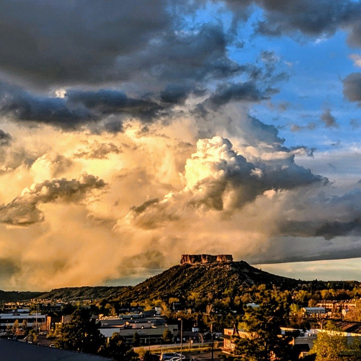 Epic clouds over Castle Rock