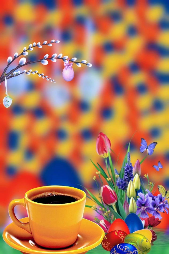 easter, kaffee, easter egg