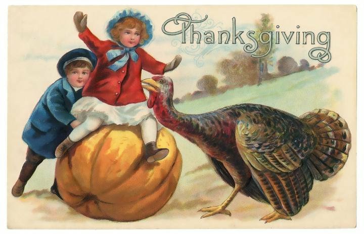 vintage Thanksgiving illustration