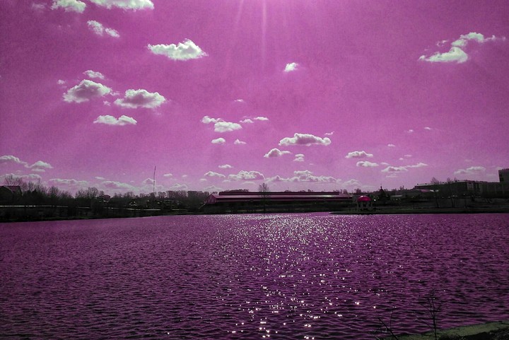 pink sky