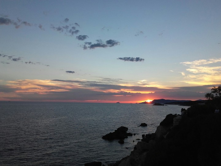 sunrise in the sea