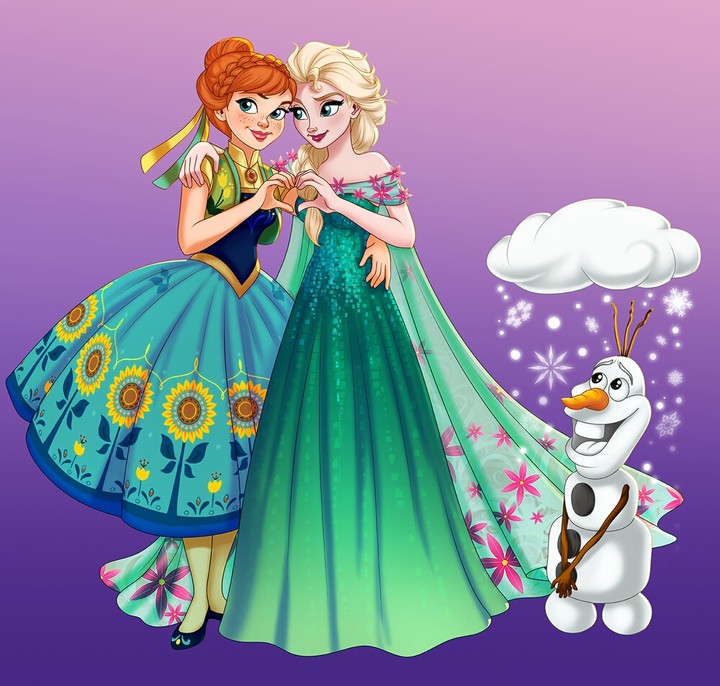 Anna, Elsa and Olaf  Frozen Fever