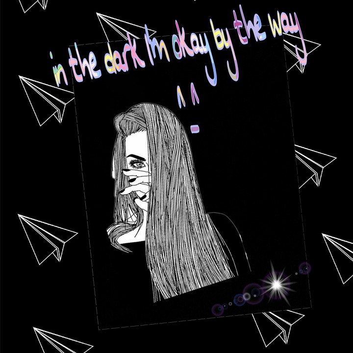 girl in darkness