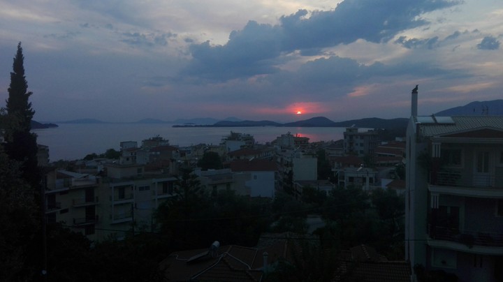 Watching the sunset!