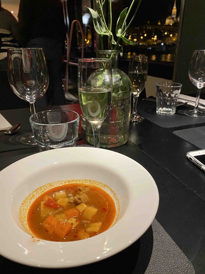 Hungarian Goulash in Budapest.