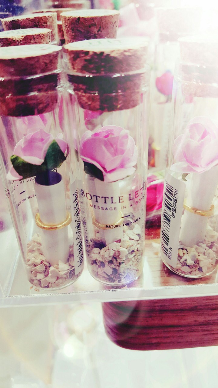 Letters in bottles