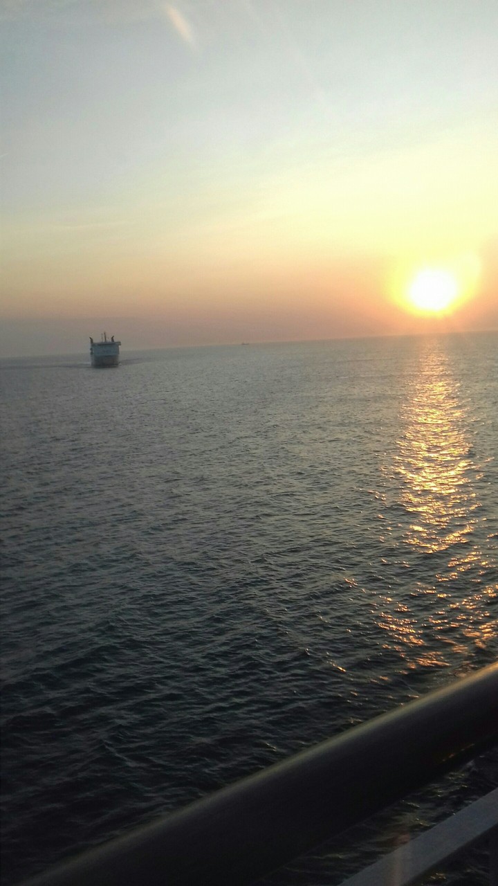 on a boat
