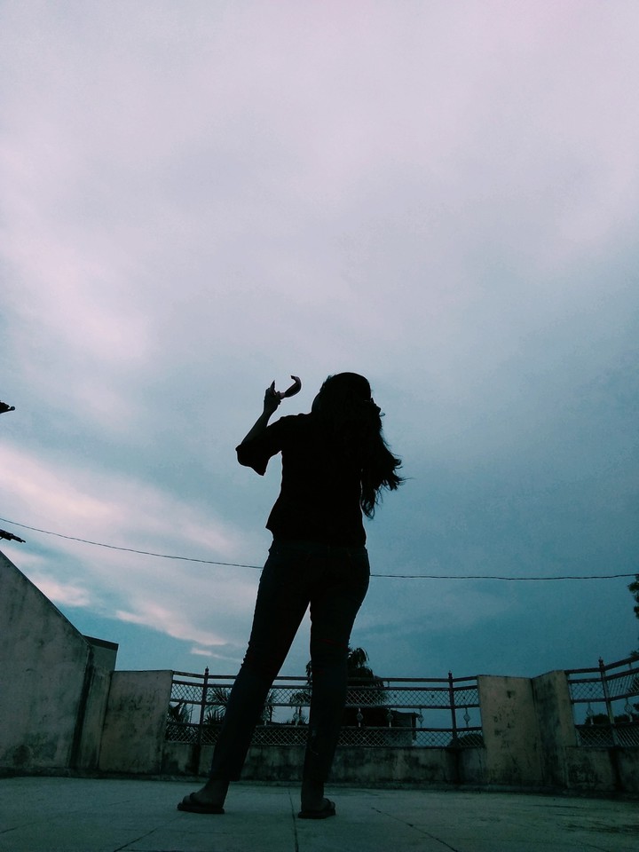 photo click with sky
