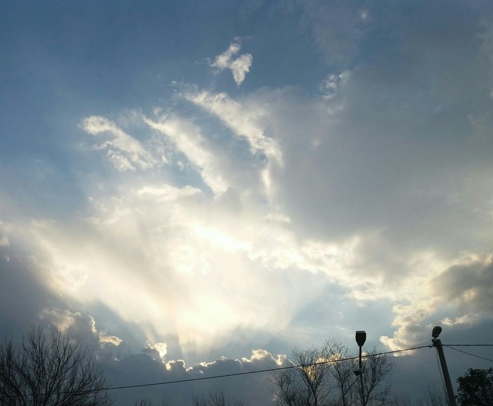Beautiful clouds with sunshine...