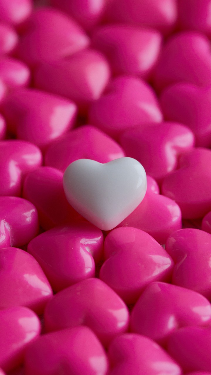 corazones rosa