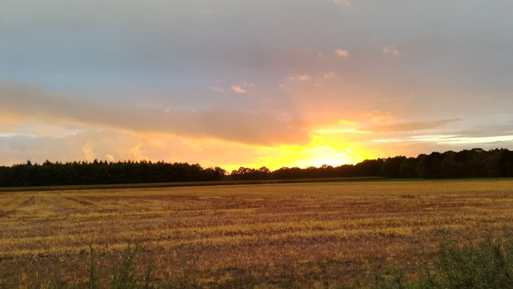 Zonsondergang in Amen