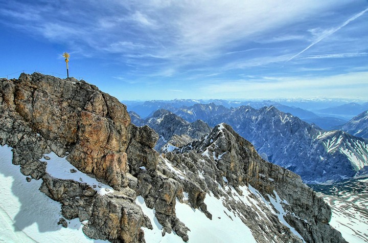 The summit of the Zugspitze