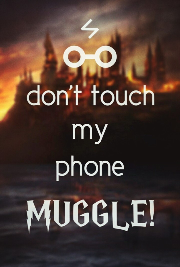 Get away from my phone muggle! (mudblood)