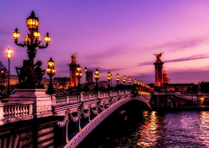 Paris at dusk