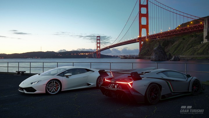 lamborghini hurracan and lamborghini adventador near golden