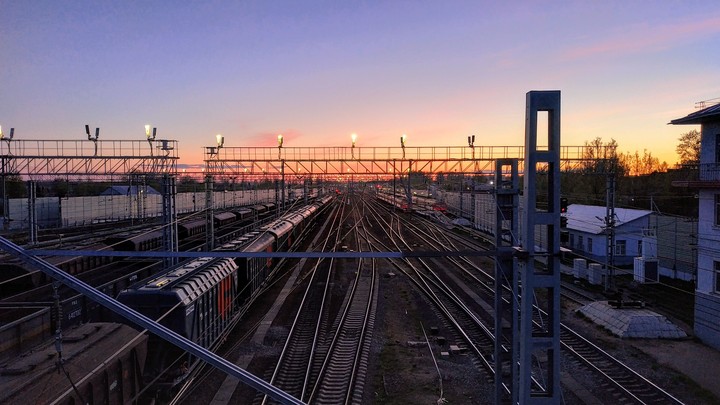 railway junction.