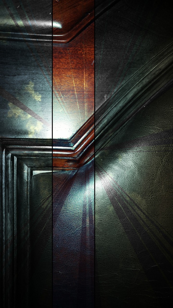 wood and leather