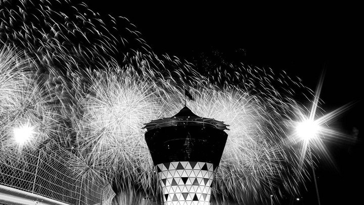 fireworks B&W