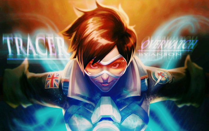 Digital_Art of Overwatch Tracer