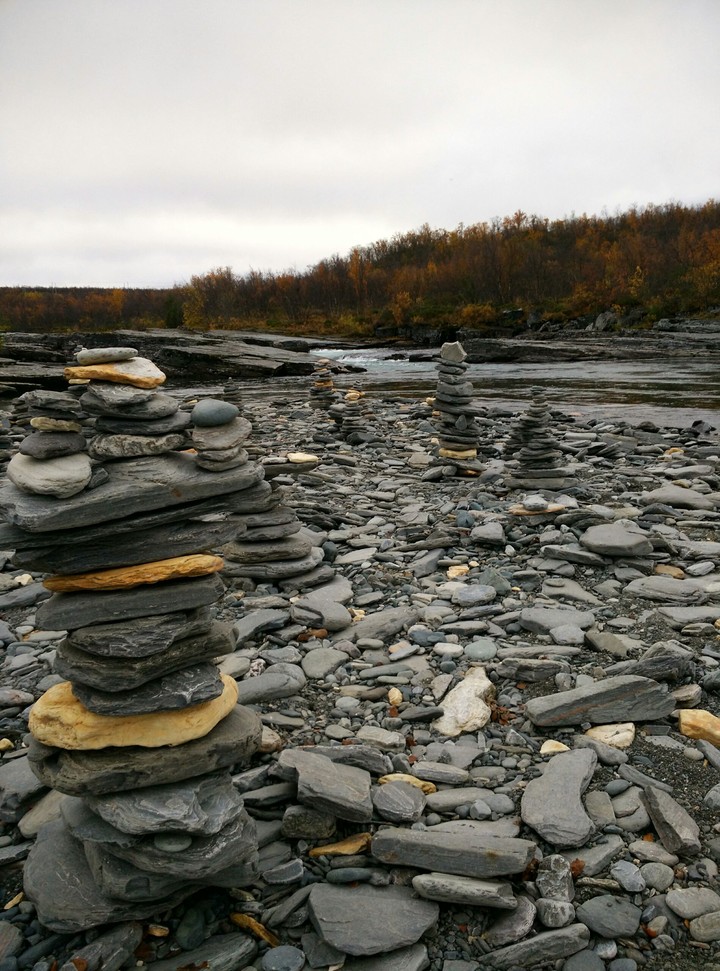 Stone towers in Abisko