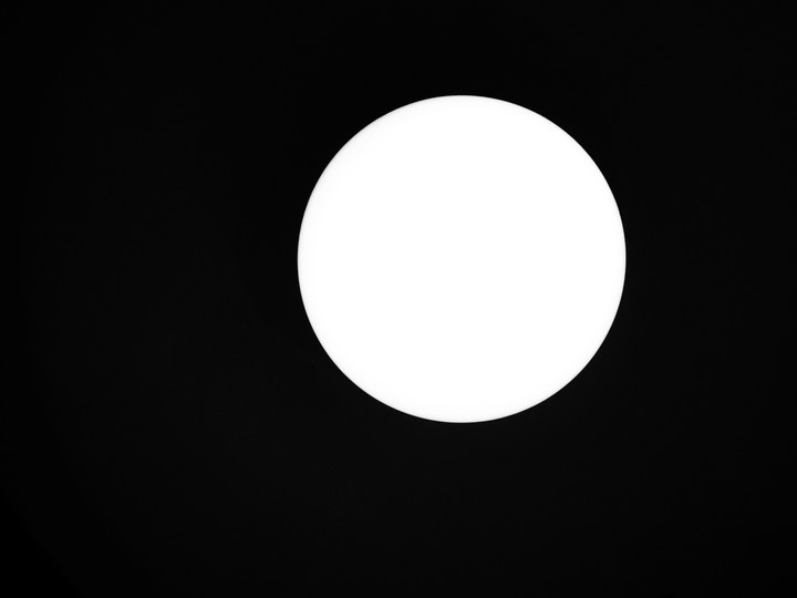 White in black