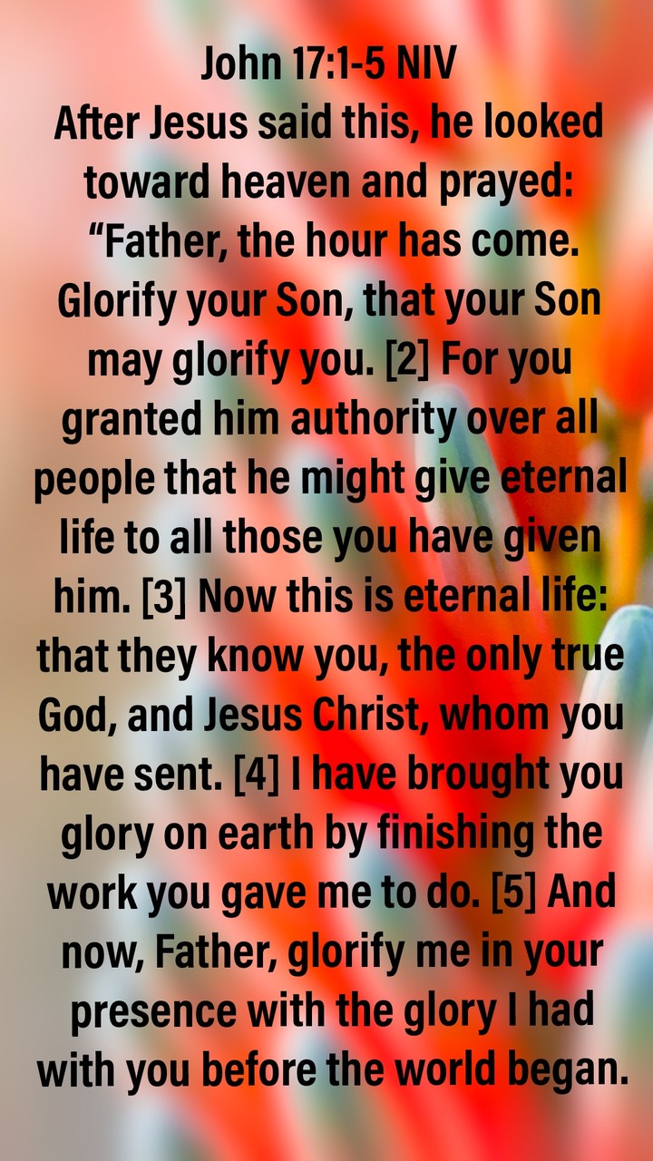 Jesus glorified