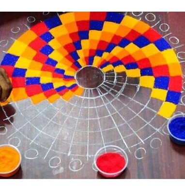 *Nice rangoli*