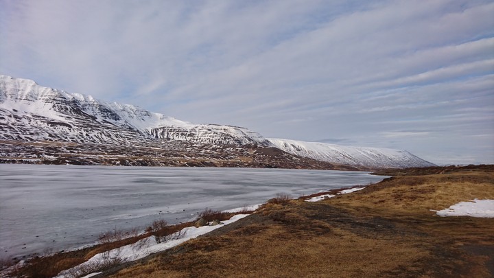 Frozen lake