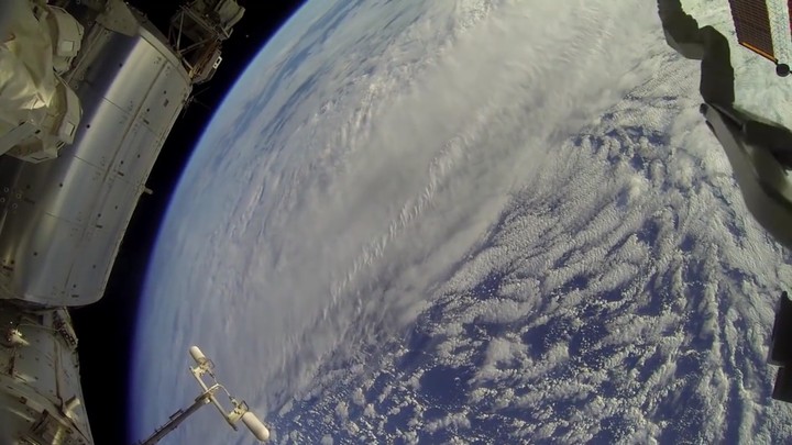 Blue ball from ISS