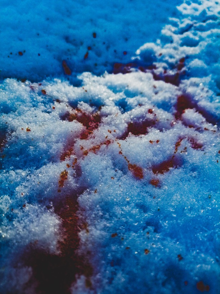 Blood snow