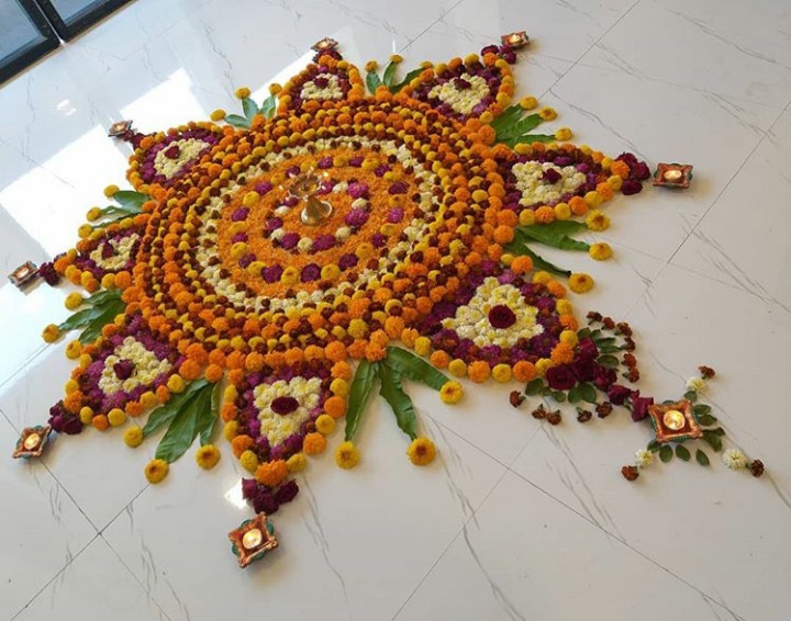 Flower Rangoli ⚘