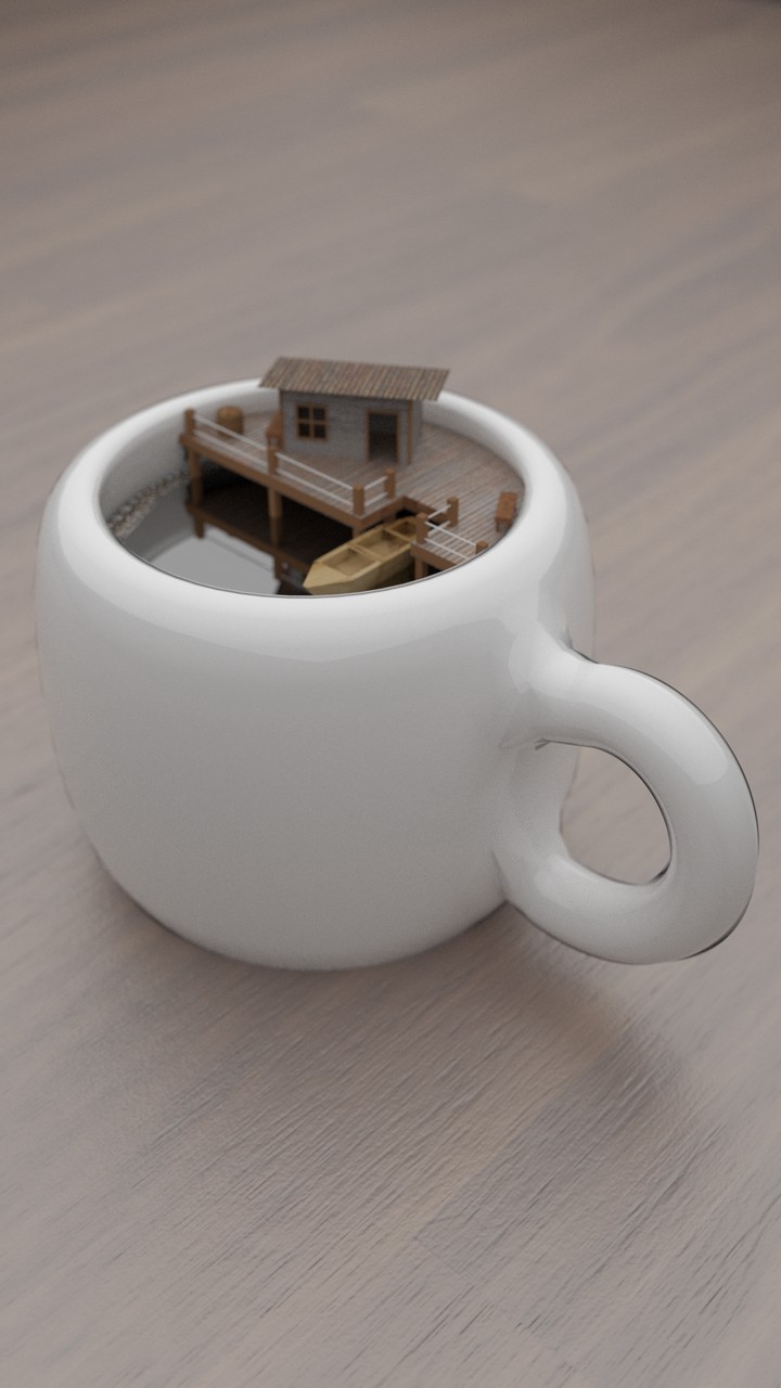 Miniature cup design