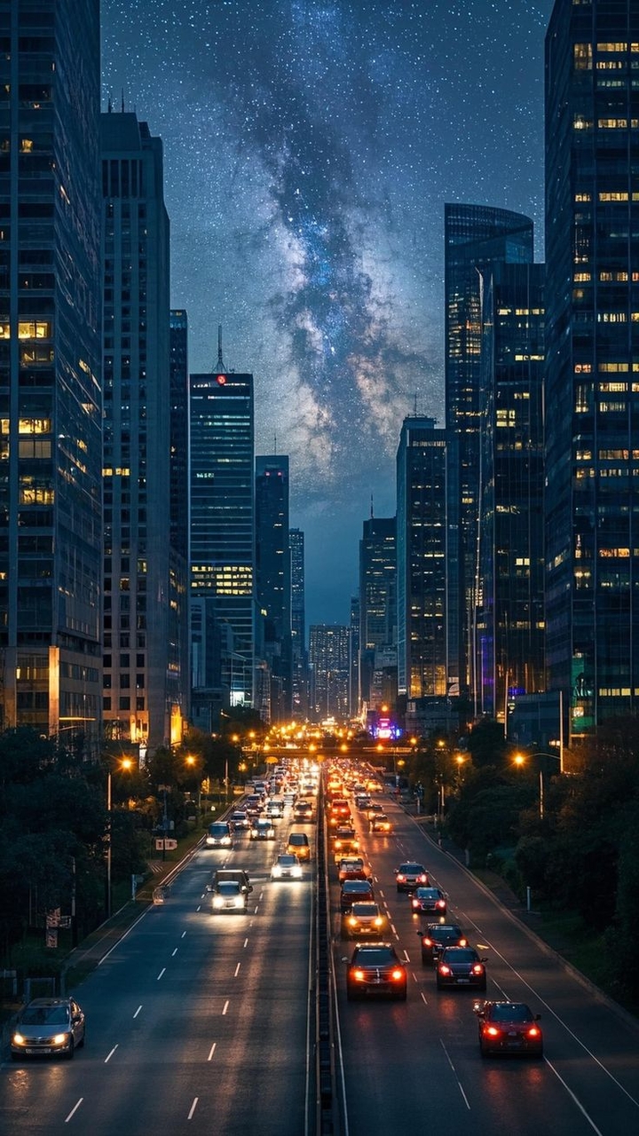 wallpaper Building, metropolis