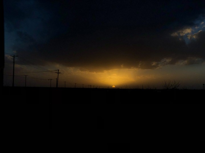 Dark sunset