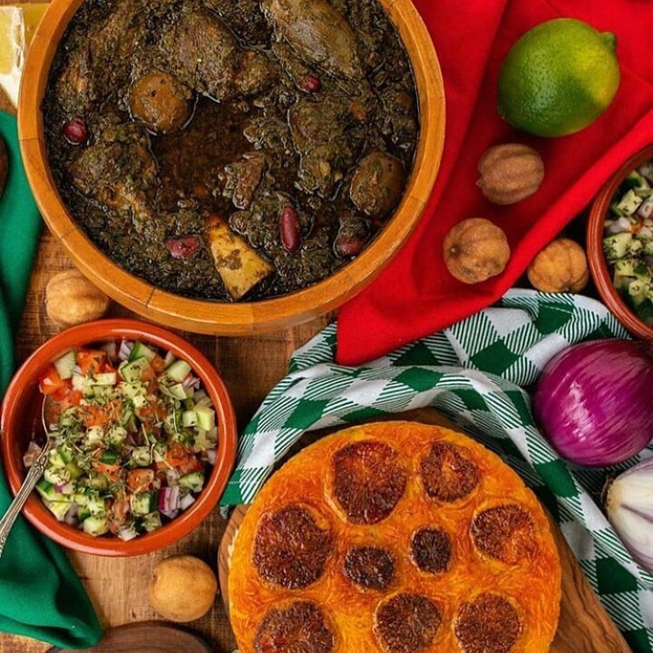 Iranian food ✔ Very testy  Ghormeh sabzi   Tradetional  food