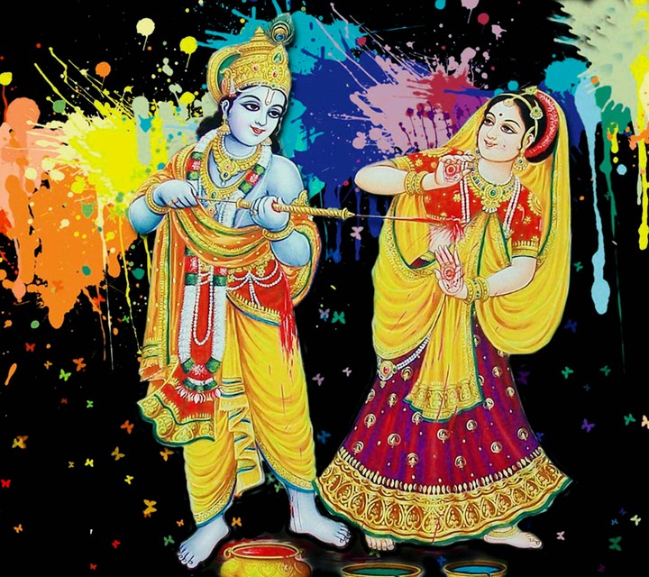 Playing Holi!!
