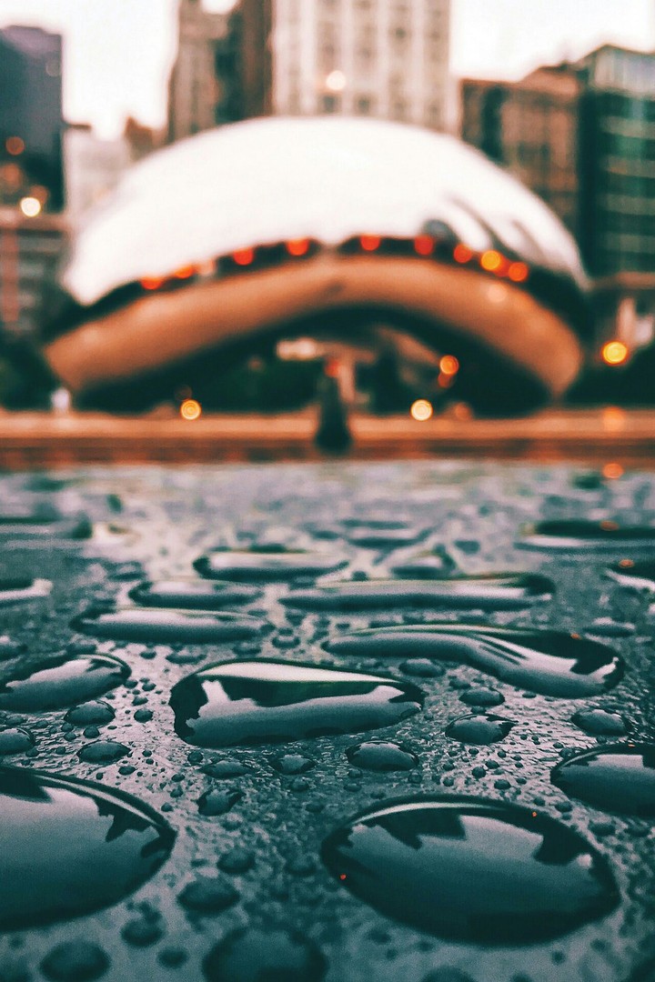 Rain in city