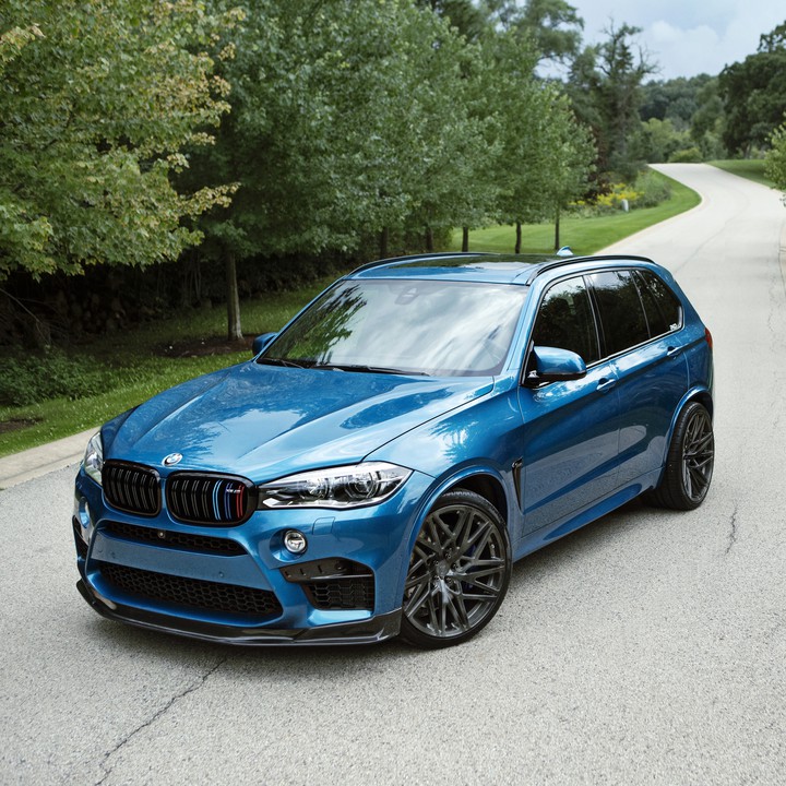 blue 2017 bmw x5m